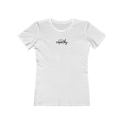 Women's The Boyfriend Tee, Hand in Hand Logo-T-Shirt-Practice Empathy