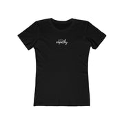 Women's The Boyfriend Tee, Hand in Hand Logo-T-Shirt-Practice Empathy