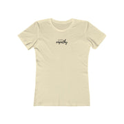 Women's The Boyfriend Tee, Hand in Hand Logo-T-Shirt-Practice Empathy