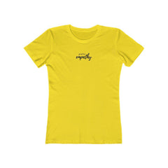 Women's The Boyfriend Tee, Hand in Hand Logo-T-Shirt-Practice Empathy
