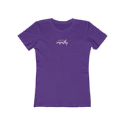 Women's The Boyfriend Tee, Hand in Hand Logo-T-Shirt-Practice Empathy