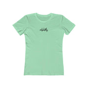Women's The Boyfriend Tee, Hand in Hand Logo-T-Shirt-Practice Empathy