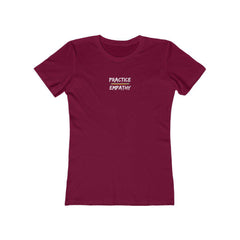 Women's The Boyfriend Tee, Rainbow Logo-T-Shirt-Practice Empathy