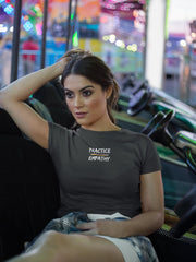 Women's The Boyfriend Tee, Rainbow Logo-T-Shirt-Practice Empathy