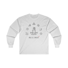 Women's Ultra Cotton Long Sleeve Tee, Mantras of the Mind-Long-sleeve-Practice Empathy