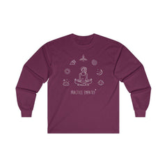 Women's Ultra Cotton Long Sleeve Tee, Mantras of the Mind-Long-sleeve-Practice Empathy