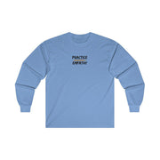 Women's Ultra Cotton Long Sleeve Tee, Rainbow Logo-Long-sleeve-Practice Empathy