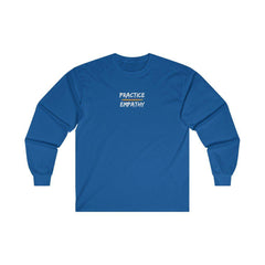 Women's Ultra Cotton Long Sleeve Tee, Rainbow Logo-Long-sleeve-Practice Empathy