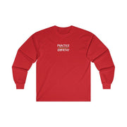 Women's Ultra Cotton Long Sleeve Tee, Rainbow Logo-Long-sleeve-Practice Empathy