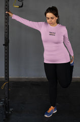 Women's Ultra Cotton Long Sleeve Tee, Rainbow Logo-Long-sleeve-Practice Empathy