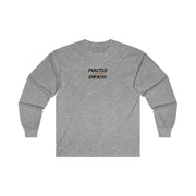 Women's Ultra Cotton Long Sleeve Tee, Rainbow Logo-Long-sleeve-Practice Empathy