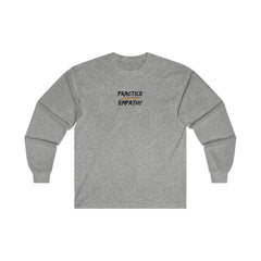 Women's Ultra Cotton Long Sleeve Tee, Rainbow Logo-Long-sleeve-Practice Empathy