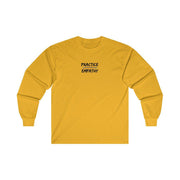 Women's Ultra Cotton Long Sleeve Tee, Rainbow Logo-Long-sleeve-Practice Empathy
