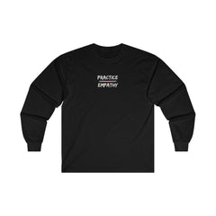 Women's Ultra Cotton Long Sleeve Tee, Rainbow Logo-Long-sleeve-Practice Empathy