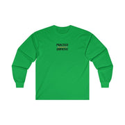 Women's Ultra Cotton Long Sleeve Tee, Rainbow Logo-Long-sleeve-Practice Empathy