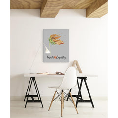 Word to the Wind, Canvas Gallery Wrap, light gray-Canvas-Practice Empathy