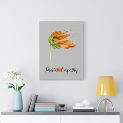 Word to the Wind, Canvas Gallery Wrap, light gray-Canvas-Practice Empathy