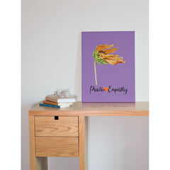 Word to the Wind, Canvas Gallery Wrap, light purple-Canvas-Practice Empathy