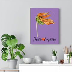 Word to the Wind, Canvas Gallery Wrap, light purple-Canvas-Practice Empathy