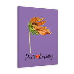 Word to the Wind, Canvas Gallery Wrap, light purple-Canvas-Practice Empathy