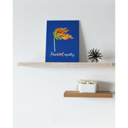 Word to the Wind, Canvas Gallery Wrap, royal blue-Canvas-Practice Empathy