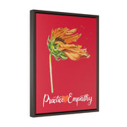 Word to the Wind, Premium Framed Canvas, dark red-Canvas-Practice Empathy