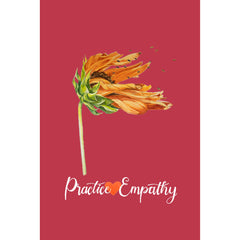 Word to the Wind, Premium Framed Canvas, dark red-Canvas-Practice Empathy