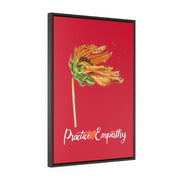 Word to the Wind, Premium Framed Canvas, dark red-Canvas-Practice Empathy