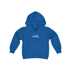 Youth Heavy Blend Hooded Sweatshirt, Hand in Hand Logo-Kids clothes-Practice Empathy