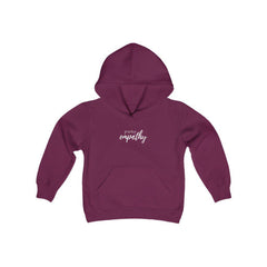 Youth Heavy Blend Hooded Sweatshirt, Hand in Hand Logo-Kids clothes-Practice Empathy