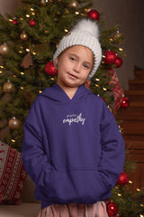 Youth Heavy Blend Hooded Sweatshirt, Hand in Hand Logo-Kids clothes-Practice Empathy