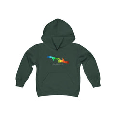 Youth Heavy Blend Hooded Sweatshirt, My Hands to Yours-Kids clothes-Practice Empathy