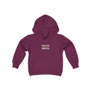 Youth Heavy Blend Hooded Sweatshirt, Rainbow Logo-Kids clothes-Practice Empathy